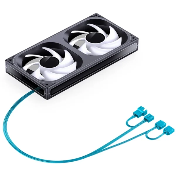 Fan 2 Em 1 Premium Jonsbo Zb-240B Alta Pressão 65 Cfm Argb 240Mm Pwm Preto