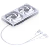 Fan 2 Em 1 Premium Jonsbo Zb-240W Alta Pressão 65 Cfm Argb 240Mm Pwm Branco