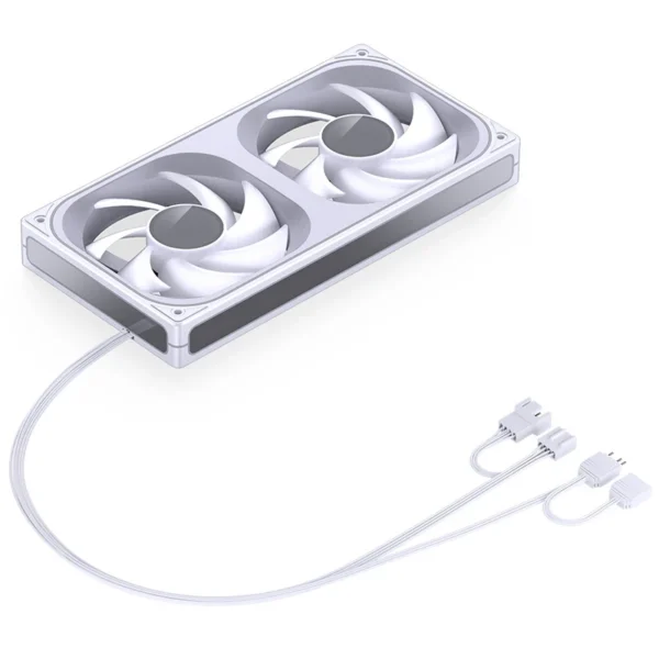 Fan 2 Em 1 Premium Jonsbo Zb-240W Alta Pressão 65 Cfm Argb 240Mm Pwm Branco