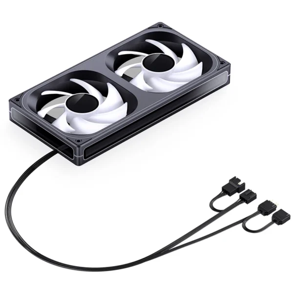 Fan 2 Em 1 Premium Jonsbo Zb-240B Alta Pressão 65 Cfm Argb 240Mm Pwm Preto