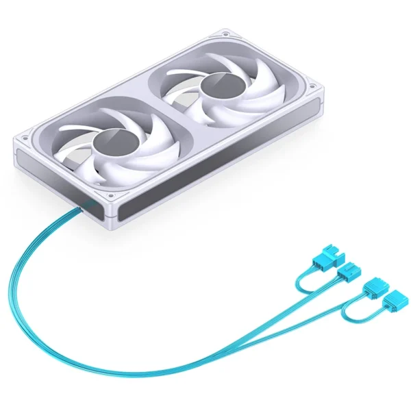 Fan 2 Em 1 Premium Jonsbo Zb-240W Alta Pressão 65 Cfm Argb 240Mm Pwm Branco