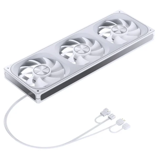 Fan 3 Em 1 Premium Jonsbo Za-360W Argb 360Mm 62 Cfm Pwm Branco
