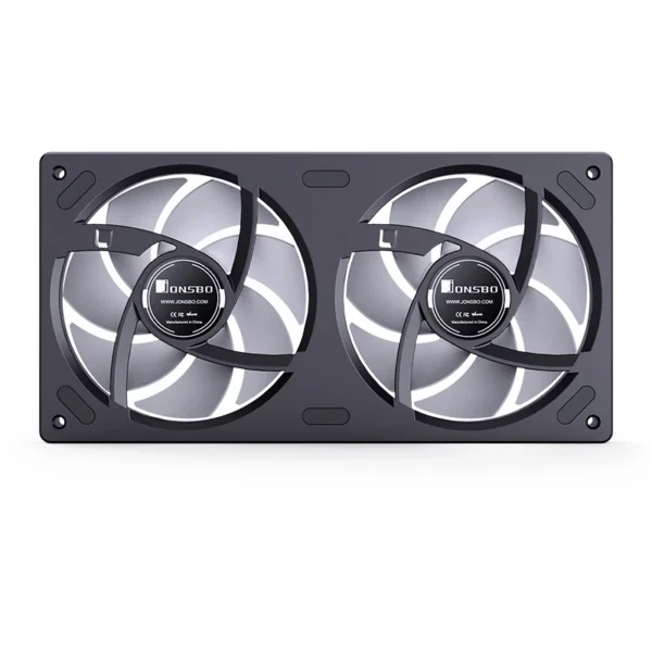 Fan 2 Em 1 Premium Jonsbo Zb-240B Alta Pressão 65 Cfm Argb 240Mm Pwm Preto