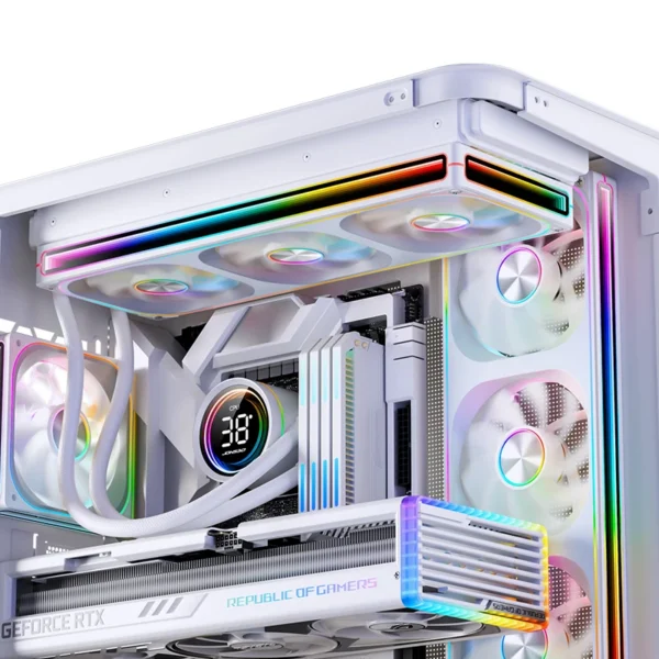 Fan 2 Em 1 Premium Jonsbo Za-240W Argb 240Mm 62 Cfm Pwm Branco