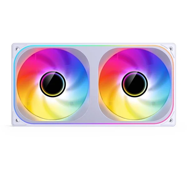Fan 2 Em 1 Premium Jonsbo Zb-240W Alta Pressão 65 Cfm Argb 240Mm Pwm Branco