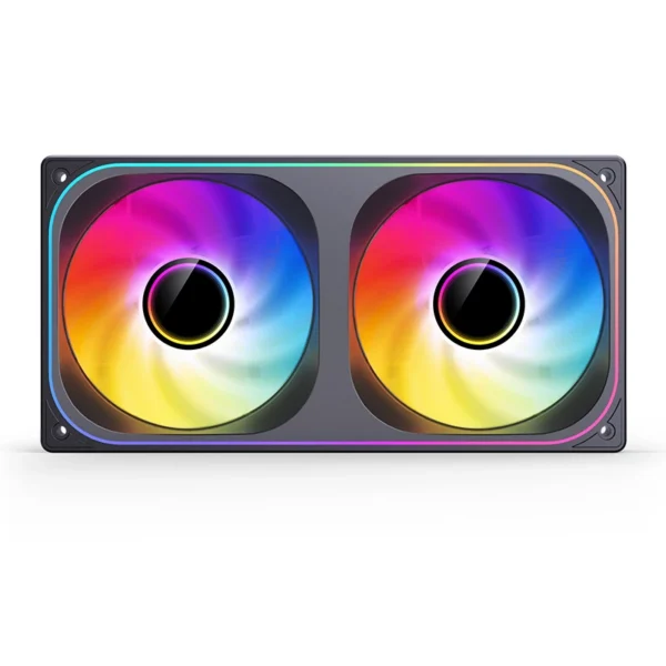 Fan 2 Em 1 Premium Jonsbo Zb-240B Alta Pressão 65 Cfm Argb 240Mm Pwm Preto