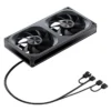 Fan 2 Em 1 Premium Jonsbo Za-240B Argb 240Mm 62 Cfm Pwm Preto