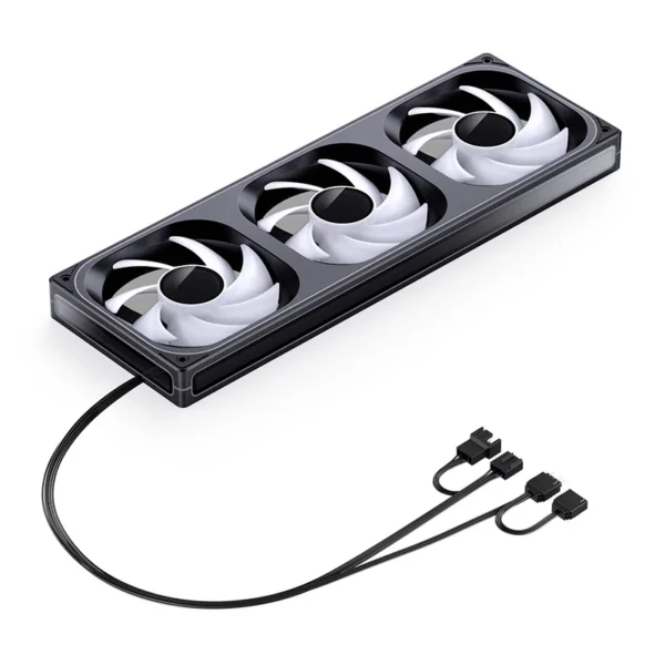 Fan 3 Em 1 Premium Jonsbo Zb-360B Alta Pressão 65 Cfm Argb 360Mm Pwm Preto