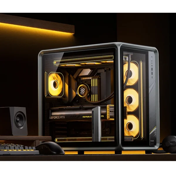 Gabinete Premium Jonsbo Bo400 Atx Panorâmico Preto