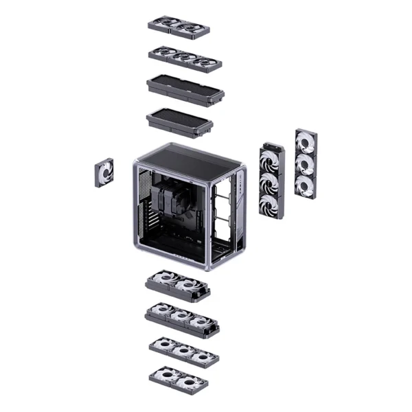 Gabinete Premium Jonsbo Bo400 Atx Panorâmico Preto