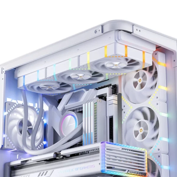 Fan Cooler Jonsbo Hf2-120W Alta Performance 80 Cfm Argb Pwm Branco