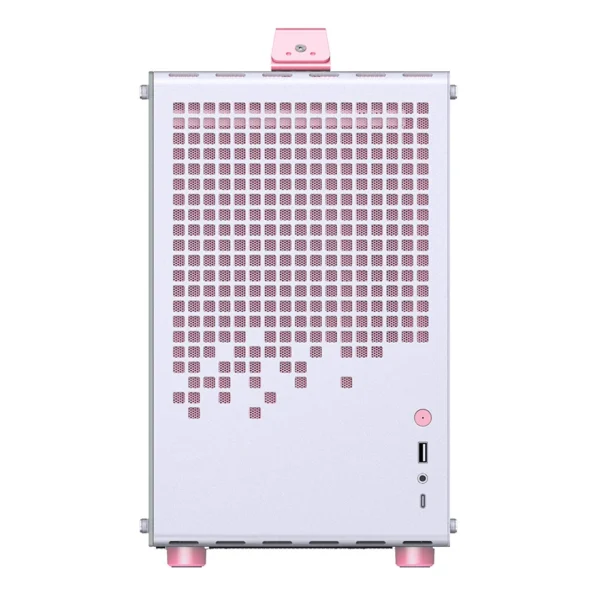 Gabinete Premium Jonsbo Z20 M-Atx Rosa E Branco Com Alça