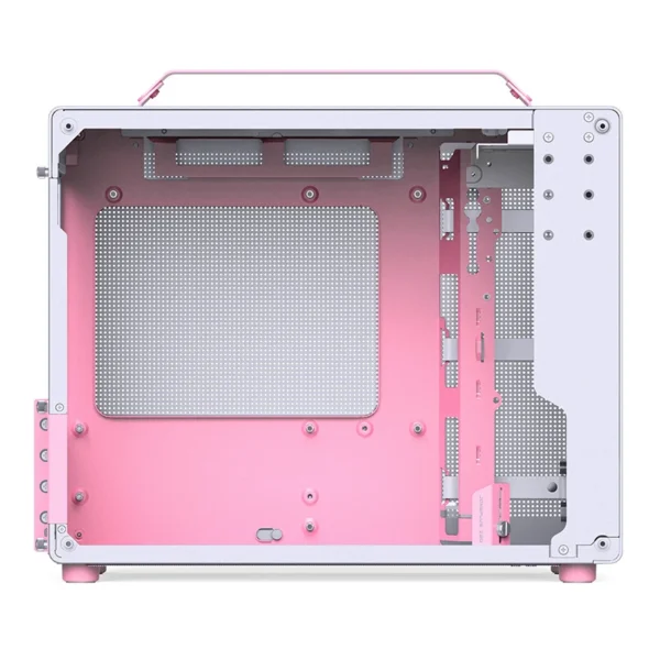 Gabinete Premium Jonsbo Z20 M-Atx Rosa E Branco Com Alça
