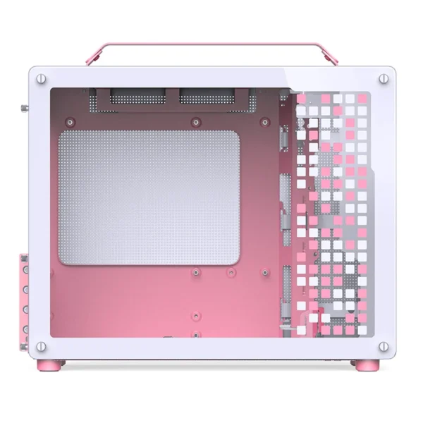 Gabinete Premium Jonsbo Z20 M-Atx Rosa E Branco Com Alça