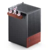 Gabinete Premium Jonsbo T6 Mini-Itx Preto E Madeira