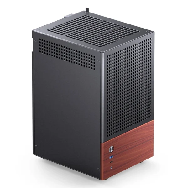 Gabinete Premium Jonsbo T6 Mini-Itx Preto E Madeira