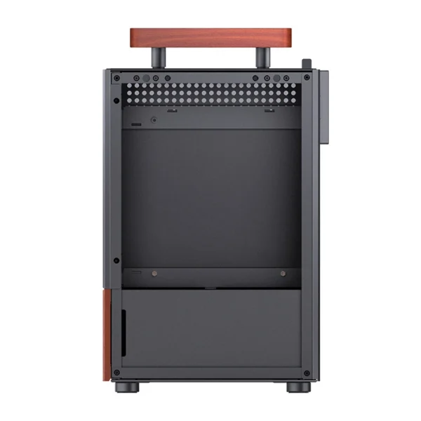 Gabinete Premium Jonsbo T6 Mini-Itx Preto E Madeira
