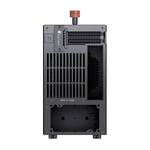 Gabinete Premium Jonsbo T6 Mini-Itx Preto E Madeira
