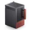 Gabinete Premium Jonsbo T6 Mini-Itx Preto E Madeira