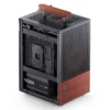 Gabinete Premium Jonsbo T6 Mini-Itx Preto E Madeira