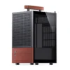 Gabinete Premium Jonsbo T6 Mini-Itx Preto E Madeira
