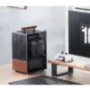 Gabinete Premium Jonsbo T6 Mini-Itx Preto E Madeira