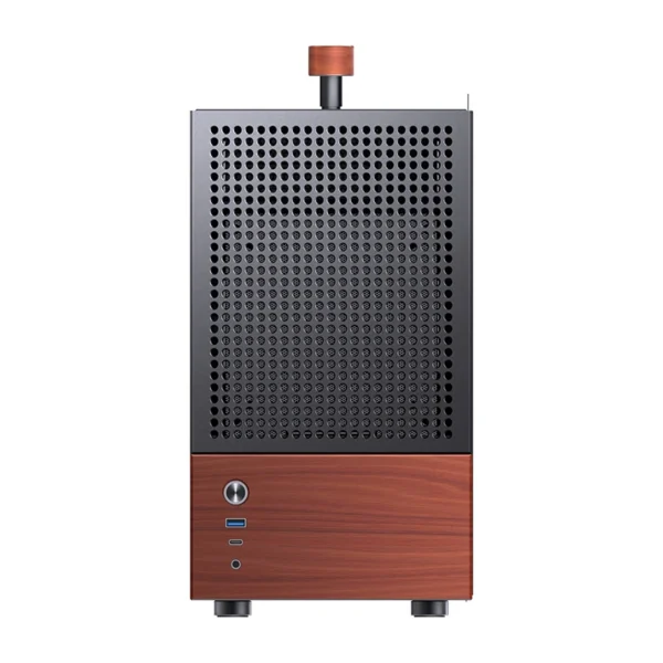 Gabinete Premium Jonsbo T6 Mini-Itx Preto E Madeira