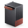 Gabinete Premium Jonsbo T6 Mini-Itx Preto E Madeira