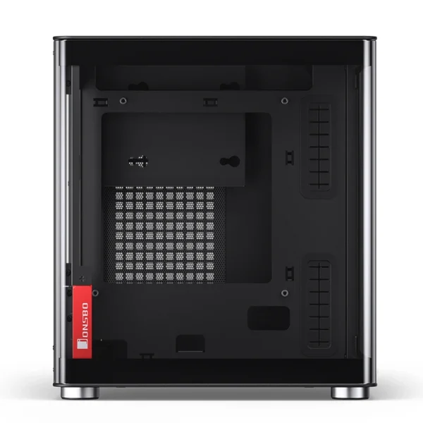 Gabinete Aquário Jonsbo Tk-0 Mini-Itx Preto E Madeira