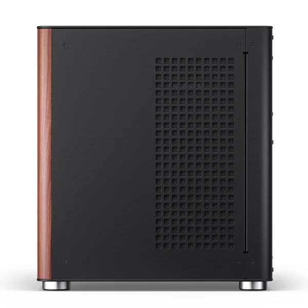 Gabinete Aquário Jonsbo Tk-0 Mini-Itx Preto E Madeira