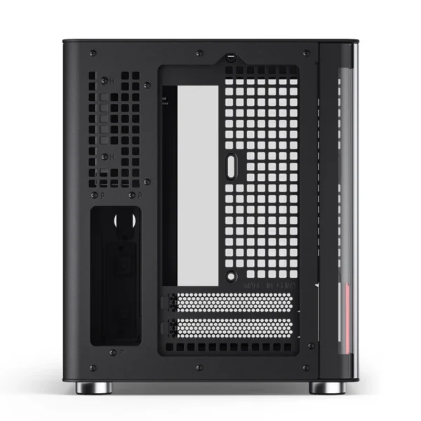 Gabinete Aquário Jonsbo Tk-0 Mini-Itx Preto E Madeira
