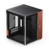 Gabinete Aquário Jonsbo Tk-0 Mini-Itx Preto E Madeira
