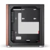 Gabinete Aquário Jonsbo Tk-0 Mini-Itx Preto E Madeira