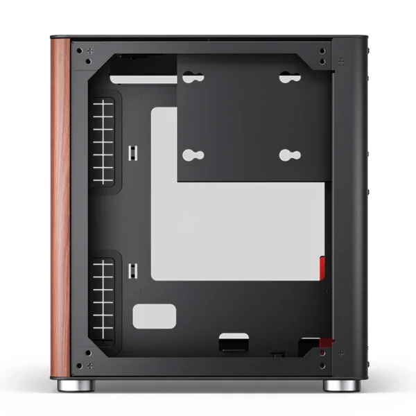 Gabinete Aquário Jonsbo Tk-0 Mini-Itx Preto E Madeira
