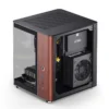 Gabinete Aquário Jonsbo Tk-0 Mini-Itx Preto E Madeira