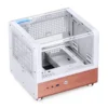 Gabinete Aquário Jonsbo Tk-0 Mini-Itx Branco E Madeira