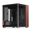 Gabinete Aquário Jonsbo Tk-0 Mini-Itx Preto E Madeira