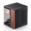 Gabinete Aquário Jonsbo Tk-0 Mini-Itx Preto E Madeira