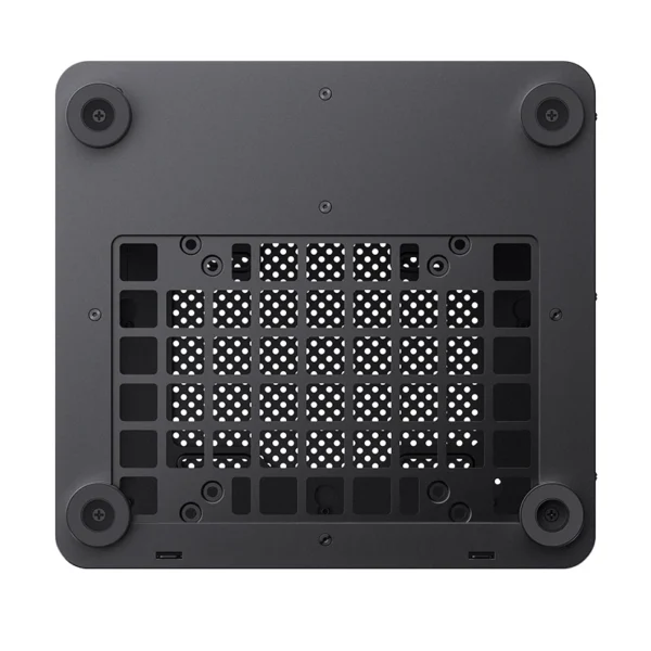 Gabinete Aquário Jonsbo Tk-0 Mini-Itx Preto E Madeira