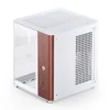 Gabinete Aquário Jonsbo Tk-0 Mini-Itx Branco E Madeira