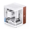 Gabinete Aquário Jonsbo Tk-0 Mini-Itx Branco E Madeira