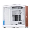 Gabinete Aquário Jonsbo Tk-0 Mini-Itx Branco E Madeira