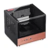 Gabinete Aquário Jonsbo Tk-0 Mini-Itx Preto E Madeira
