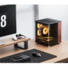 Gabinete Aquário Jonsbo Tk-0 Mini-Itx Preto E Madeira