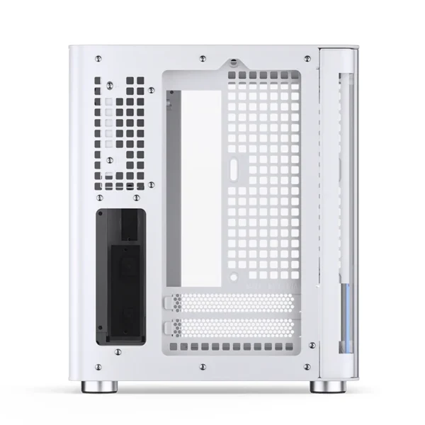 Gabinete Aquário Jonsbo Tk-0 Mini-Itx Branco E Madeira