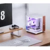 Gabinete Aquário Jonsbo Tk-0 Mini-Itx Branco E Madeira