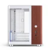 Gabinete Aquário Jonsbo Tk-0 Mini-Itx Branco E Madeira