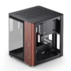 Gabinete Aquário Jonsbo Tk-0 Mini-Itx Preto E Madeira