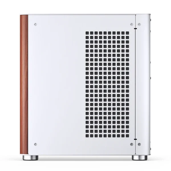 Gabinete Aquário Jonsbo Tk-0 Mini-Itx Branco E Madeira