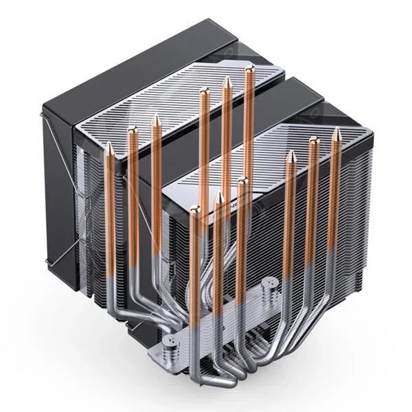 Cooler Para Processador Jonsbo Ca80 Dual Tower 70 Cfm Argb Preto